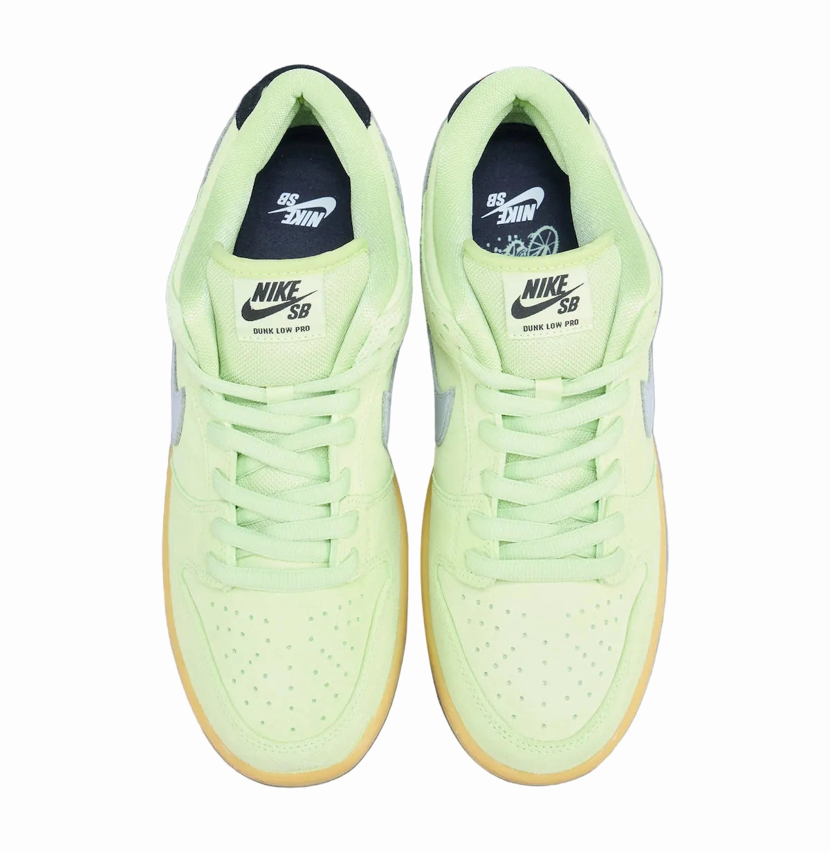 Nike Shoes Free Nike SB - Dunk Low (Lt Liquid Lime/Wolf Grey-Black)