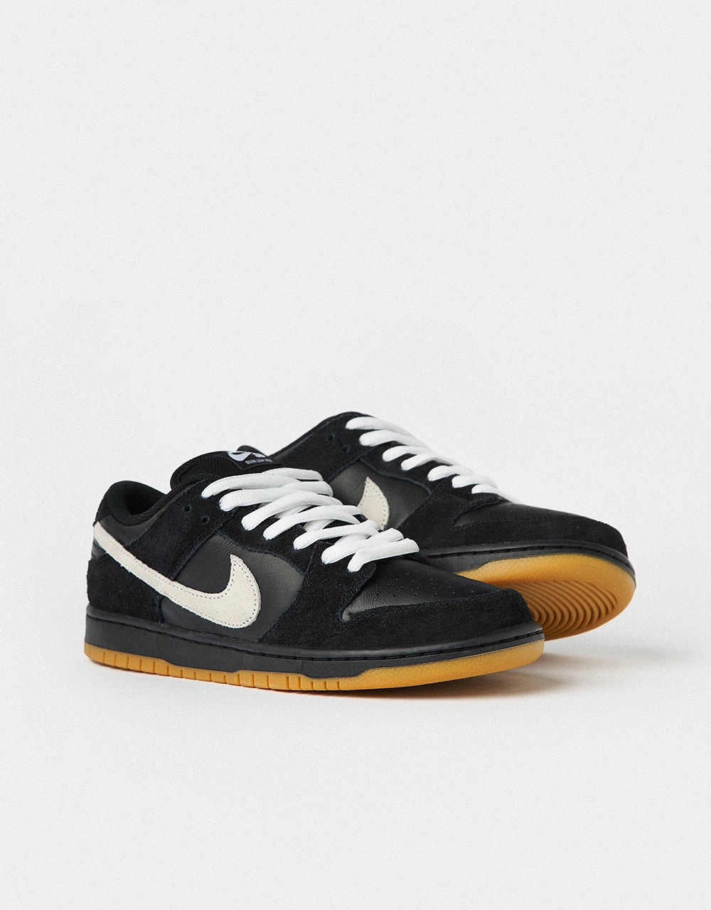 Nike Rory Mcilroy Shoes Nike SB Dunk Low Pro Skate Shoes - Black/White-Black-Gum Light Brown