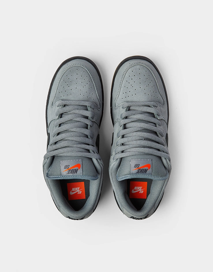 Nike SB Dunk Low Pro ISO Skate Shoes - Cool Grey/Black-Cool Grey-Dark Grey Giannis Shoes Nike