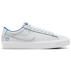 Launch Skate Shoe NikeSB GT Blazer Low Pro Premium Summit White/ Game Royal Shoes