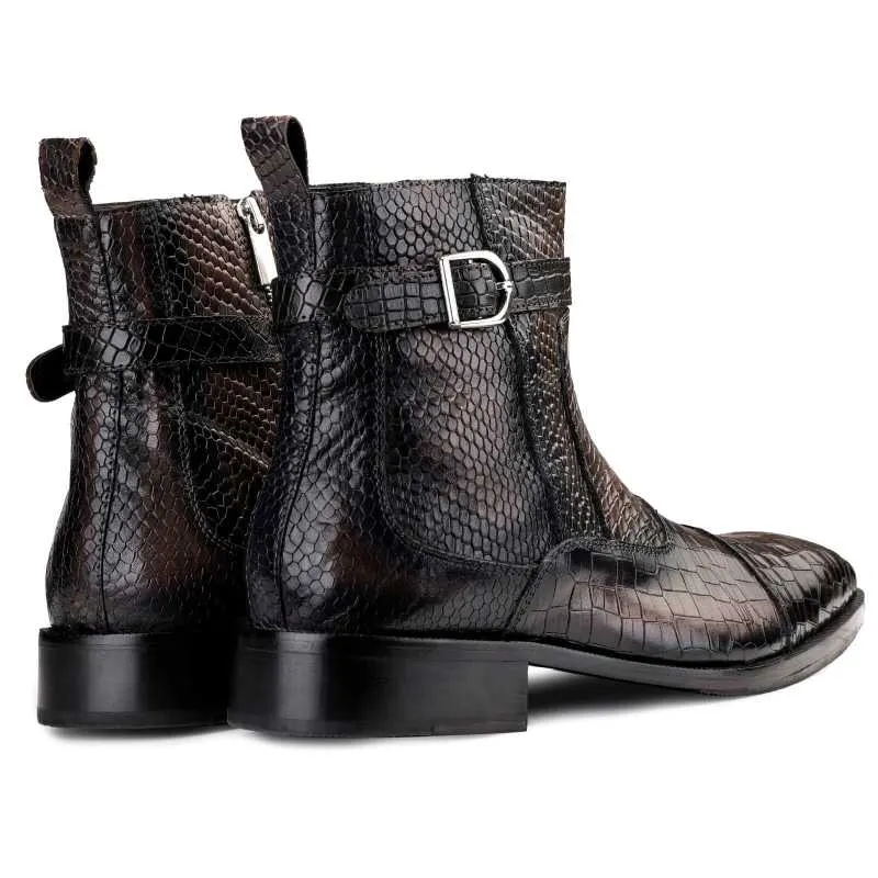 Noble Ankle Boots with Zipper in Grey