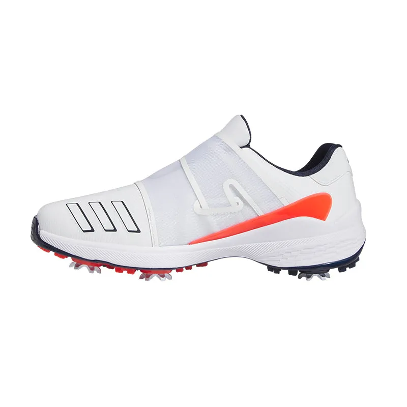 ADIDAS ZG23 BOA Men's Spiked Shoes (White/Navy/Red) Ankle Support