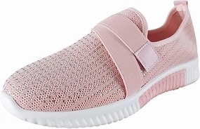 Ladmiple Tennis Shoes Womens Slip Ons Walking Shoes Casual Sneakers Mesh Lightweight Slip Resistant Comfortable Loafers Waterproof Slip On Shoes