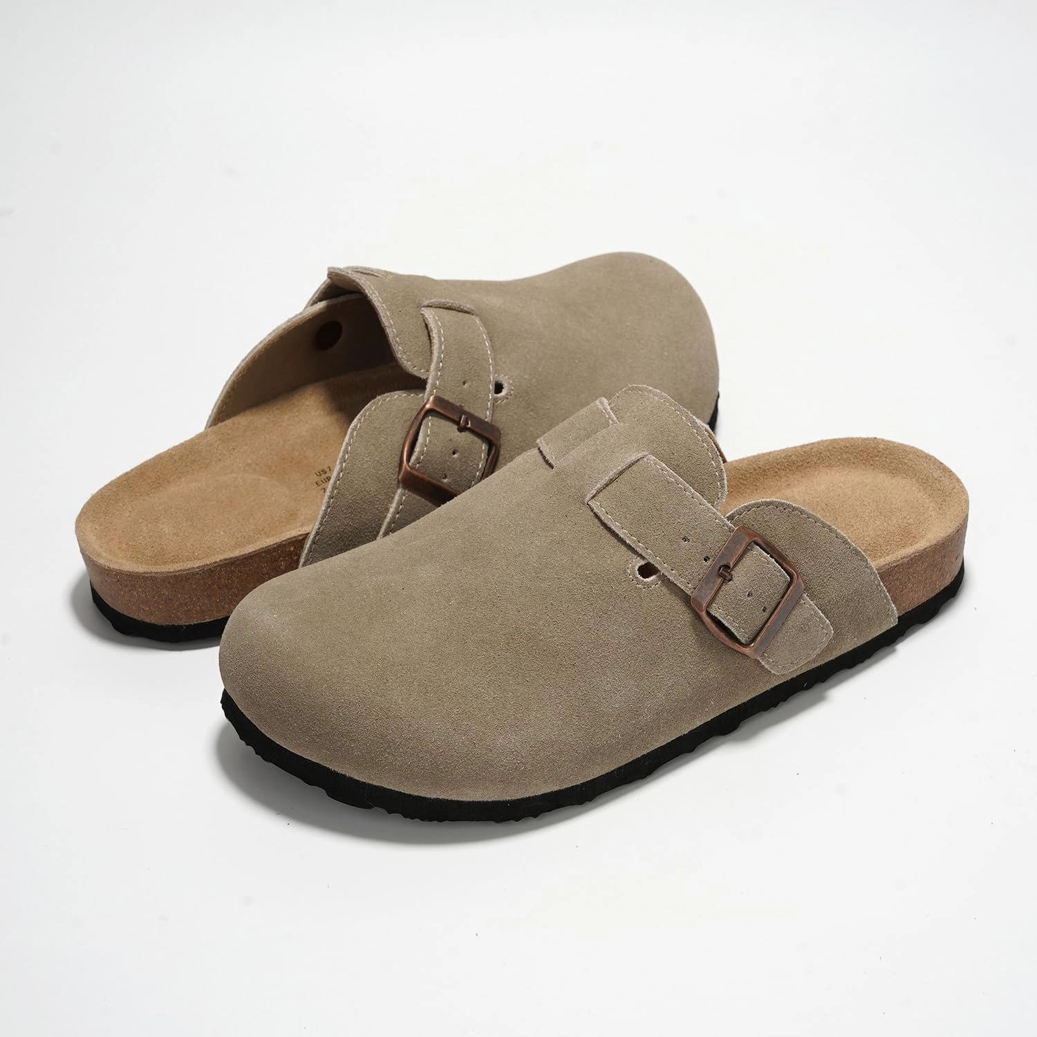 Project Cloud Genuine Leather Footbed Clogs for Women - Memory Foam Arch Support Slippers for Women - Trendy Slip-ons Women's Mules & Clogs Sandals (Benton) Slip On Dress Shoes Wide Width