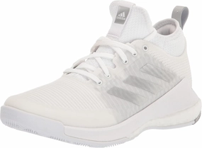 adidas Womens Crazyflight Volleyball Volleyball Sneakers Shoes - White High Top Volleyball Shoes Womens