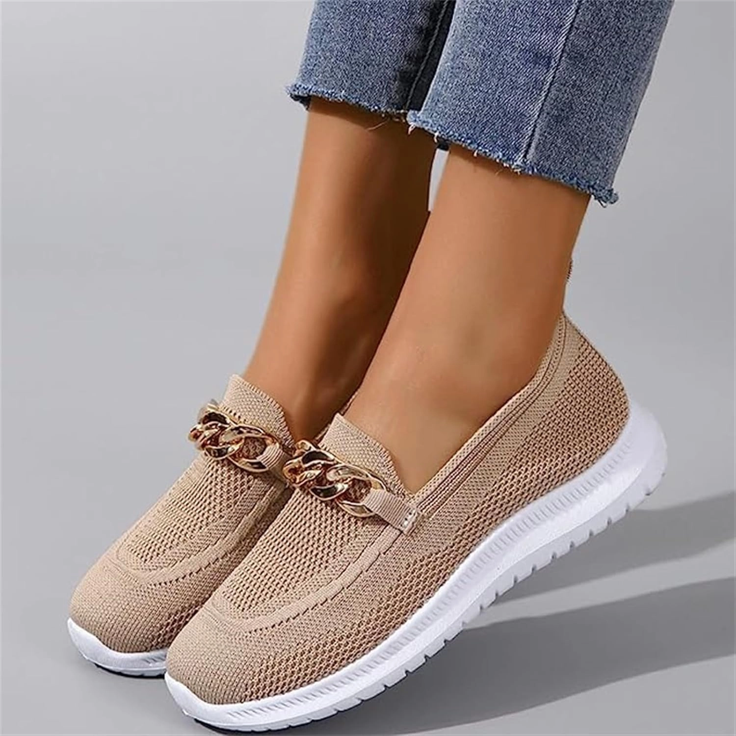 Slip On Casual Shoe Ladmiple Womens Tennis Shoes Slip on Sneakers Arch Support Non Slip Comfort Walking Workout Gym Running Athletic Shoes