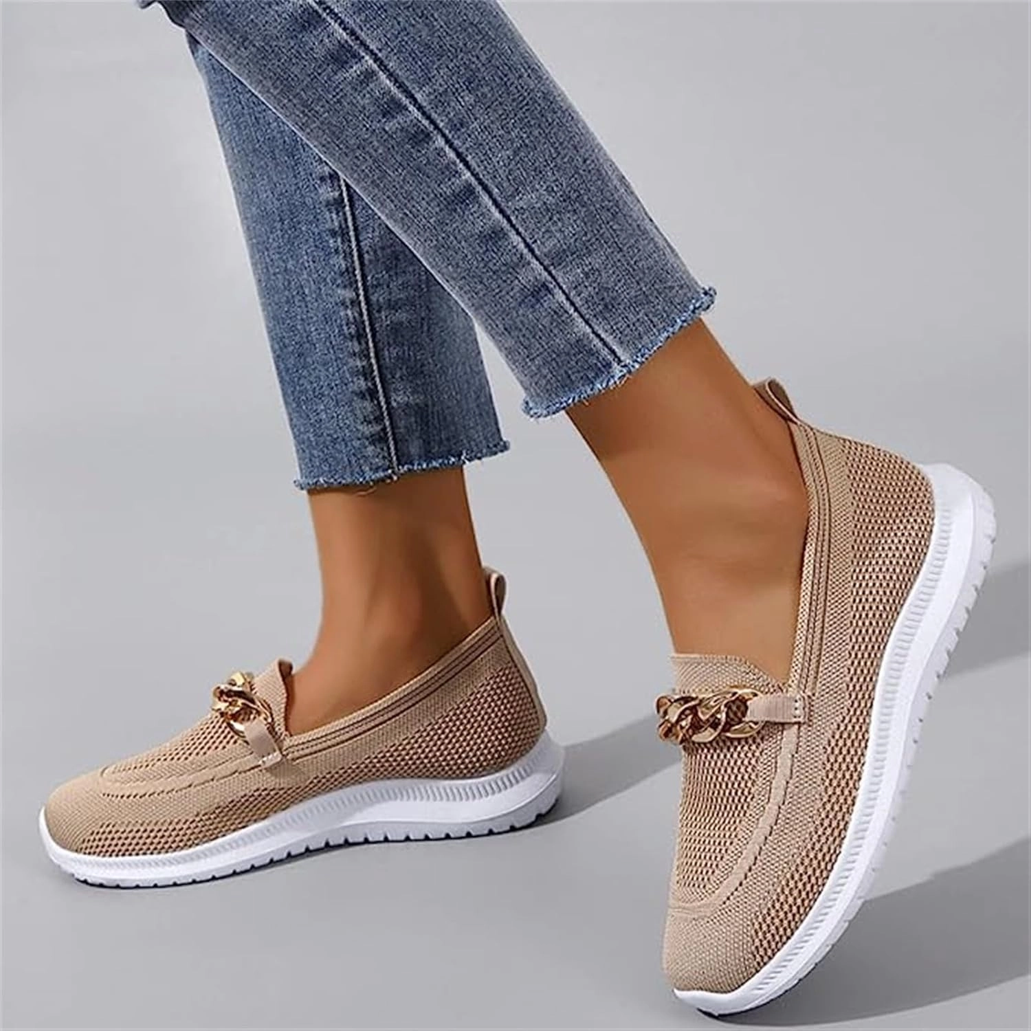 Slip On Shoe Laces Ladmiple Womens Tennis Shoes Slip on Sneakers Arch Support Non Slip Comfort Walking Workout Gym Running Athletic Shoes