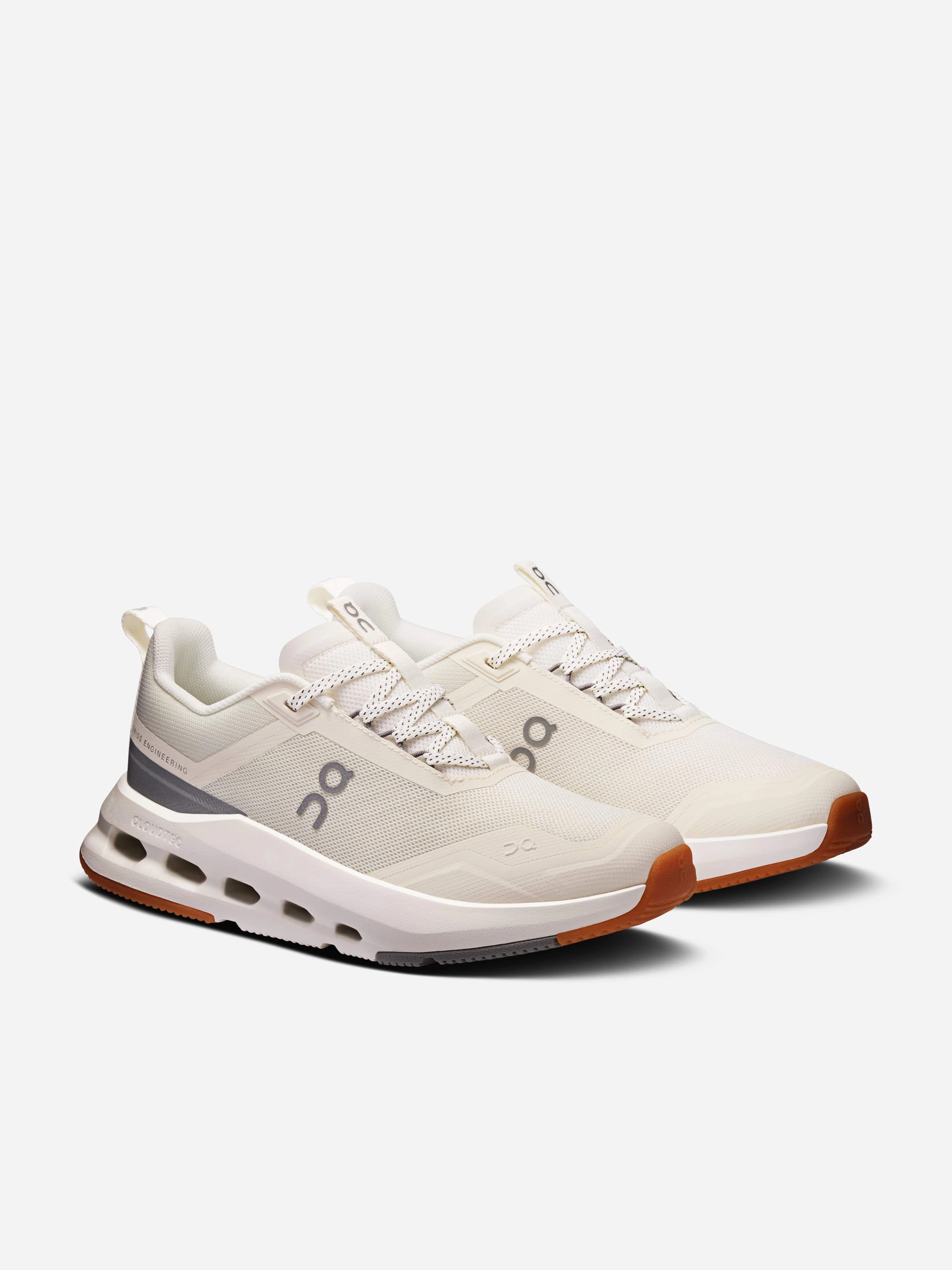 Running Shoes For Foot Pain On Running Kids Cloudnova Trainers in Ivory