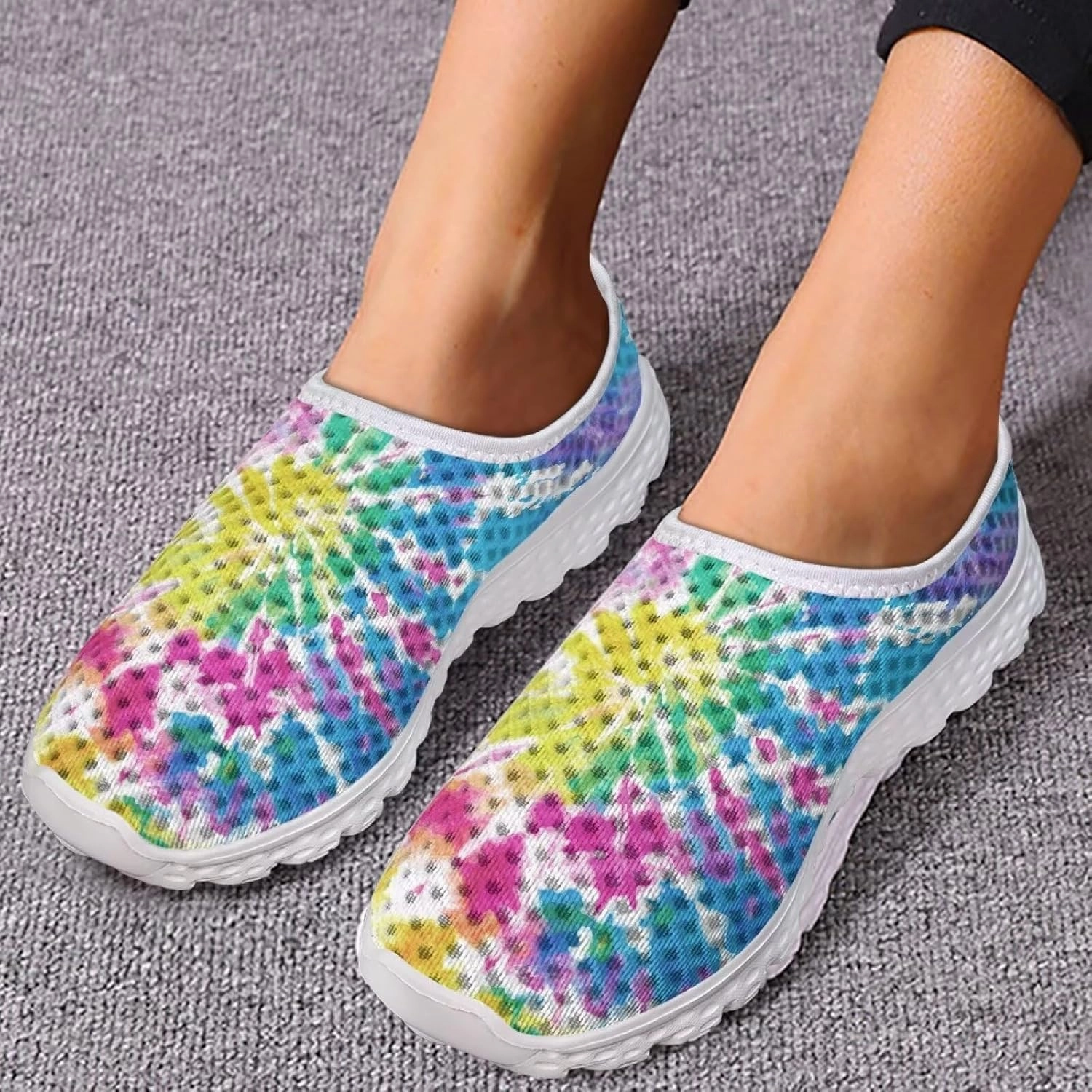 Badminton Playing Shoes KEIAHUAN Trendy Women Road Running Shoes Non-Slip Tennis Training Shoes Casual Lightweight Sneakers