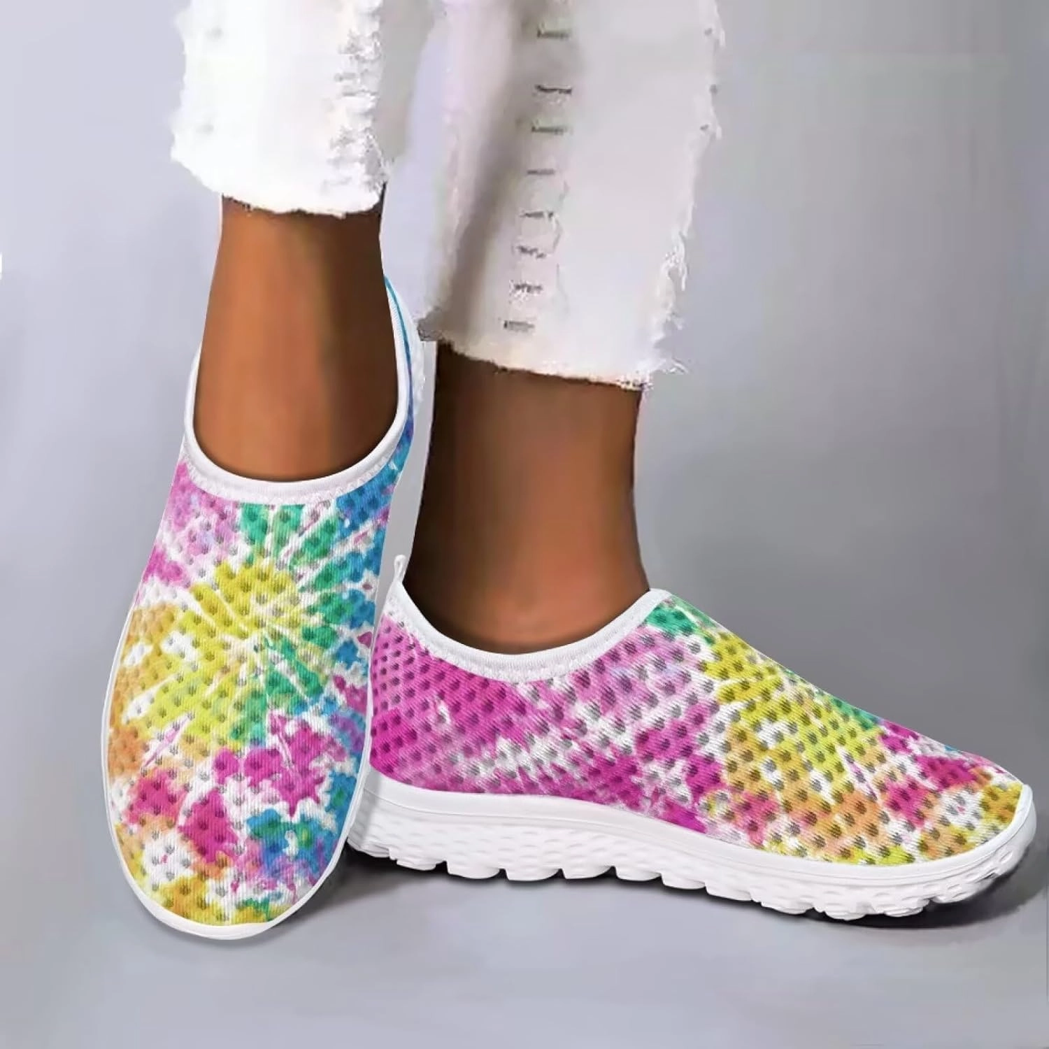 Non-marking Badminton Shoes KEIAHUAN Trendy Women Road Running Shoes Non-Slip Tennis Training Shoes Casual Lightweight Sneakers