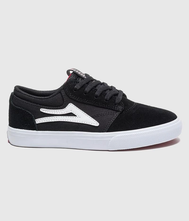 Lakai Griffin Kids Skate Shoes Black Suede First Skate Shoe