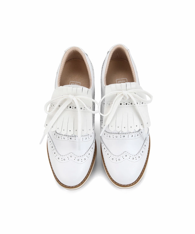 Giclee Unisex Classy Comfort Leather Golf Shoes - White