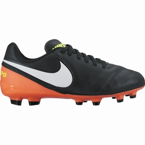 Nike JR Tiempo Legend IV FG Black Soccer Cleats Turf Vs Grass
