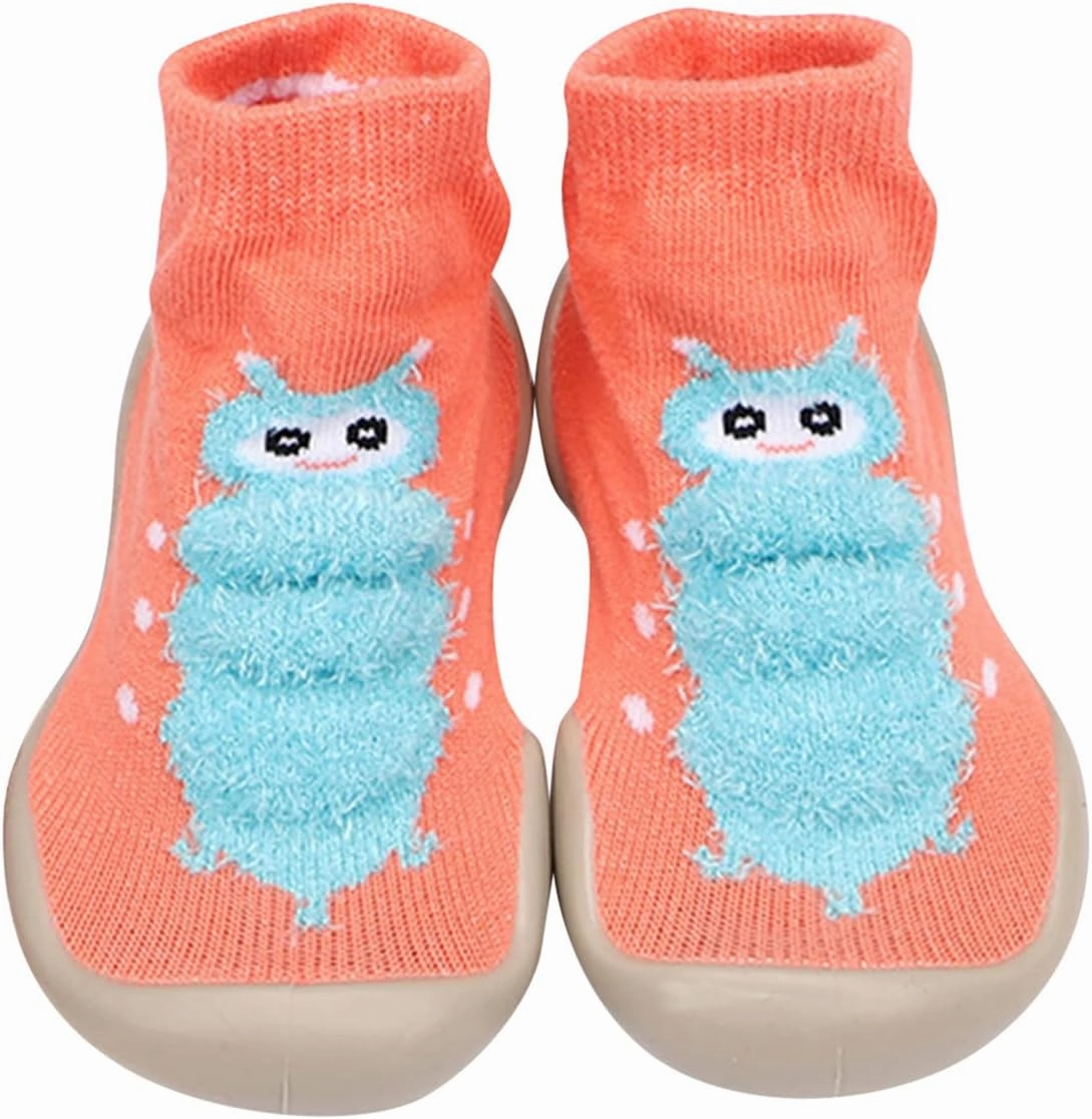 Comfy Soccer Cleats Size 8 Toddler Cleats Soccer Elastic Shoes Baby Non-Slip Walkers Baby Socks Infant First 6 12 Month Shoes