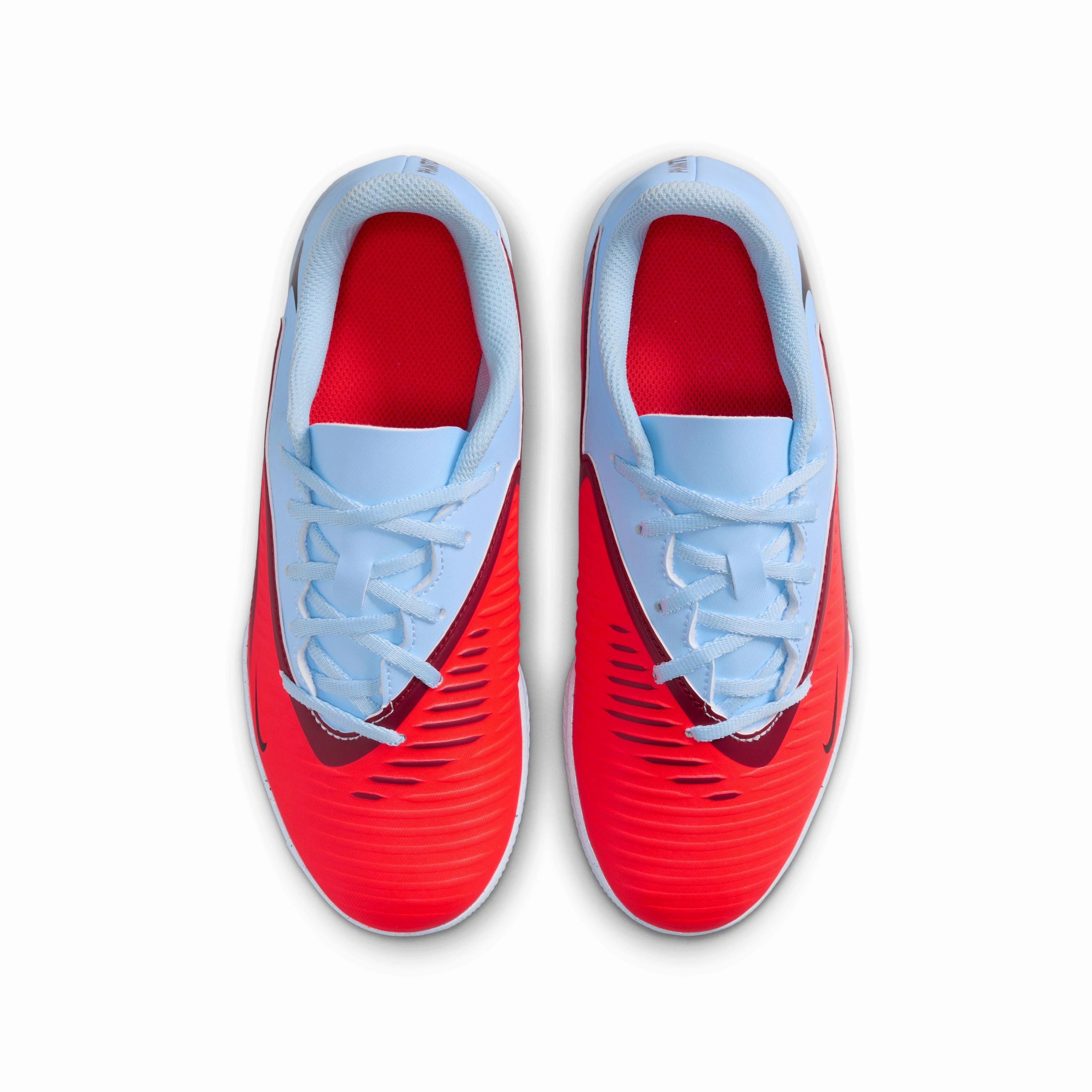 Zoom Vapor Pro Ag Soccer Cleats Nike Youth Phantom 6 Low Club IC Red Blue
