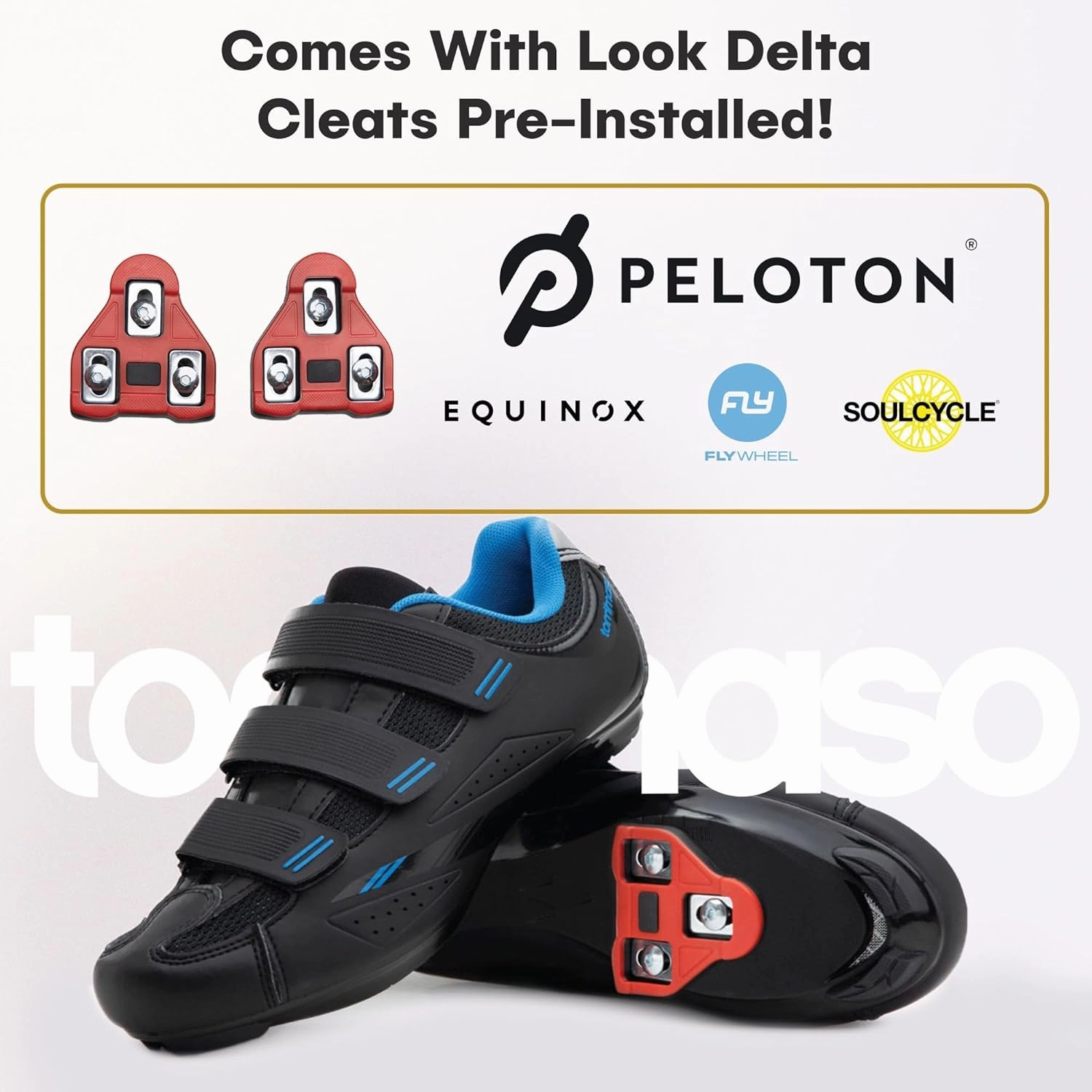 Sustainable Climbing Shoes Tommaso Pista 100 SPD & Peloton Shoes for Women—Ready to Ride with Peloton Delta Cleat or SPD Cleats for Road Bicycles & Various Indoor Bikes—Explore Vareity Cycling Shoes & Bike Accessories