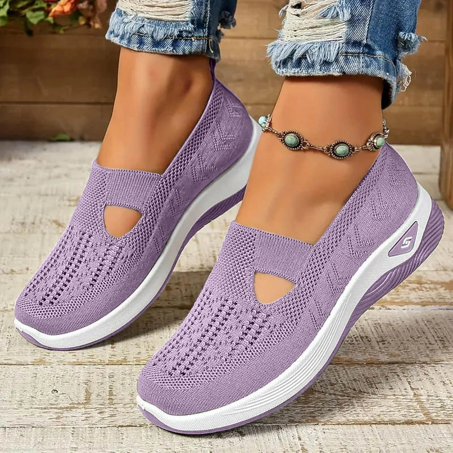 Slip On Shearling Boots Orthopedic Shoes for Women Slip Ons 2025,Womens Wide Width Breathable Walking Comfortable Slip on Sneakers Non Slip Lightweight Sneaker
