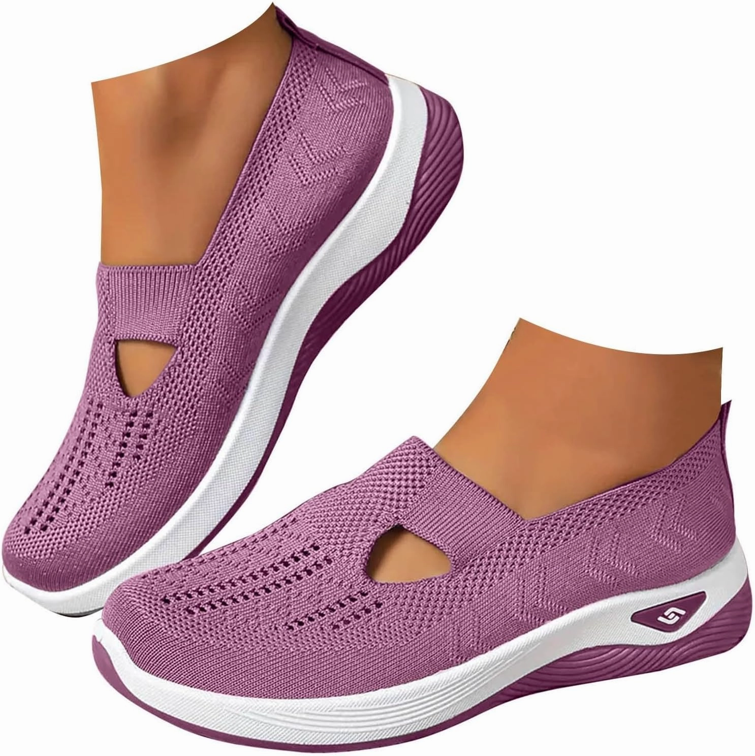 Hands Free Slip On Boots Orthopedic Shoes for Women Slip Ons 2025,Womens Wide Width Breathable Walking Comfortable Slip on Sneakers Non Slip Lightweight Sneaker