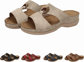 Walmart Flip Flops Orthopedic Slippers for Women Indoor and Outdoor Open Toe Non Slip Slippers Summer Vintage Casual Fish Mouth Sandals Platform Comfortable Sandals Wide Width Hollow Out Slides Breathable Beach Shoes