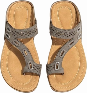 Beaded Flip Flops Orthotic Sandals for Women with Arch Support Back Strap Flip Flops Beach Non Slip Wedge Sandals Dressy Summer Sandalias De Mujer OrtopDicas