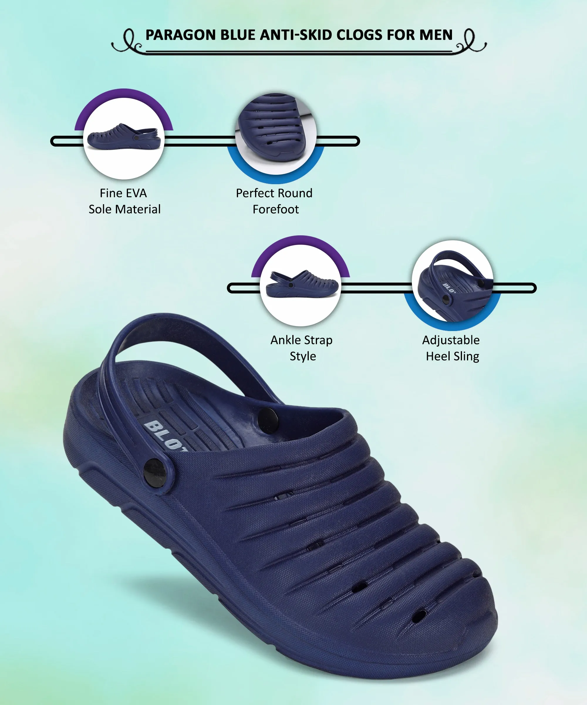 Danskos Clogs Paragon Blot K10911G Men Casual Clogs | Stylish,Durable | Casual & Comfortable | For Everyday Use