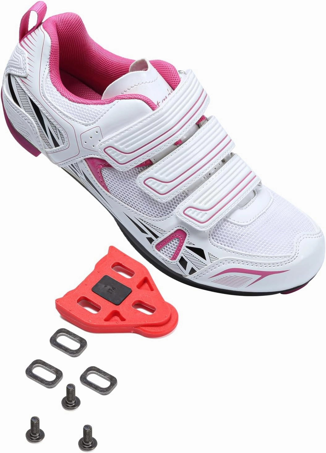 Patavinity Cycling Women Shoes for Bike and Bike  with Delta-Compatible Bike Cleats Cycling Road Shoes