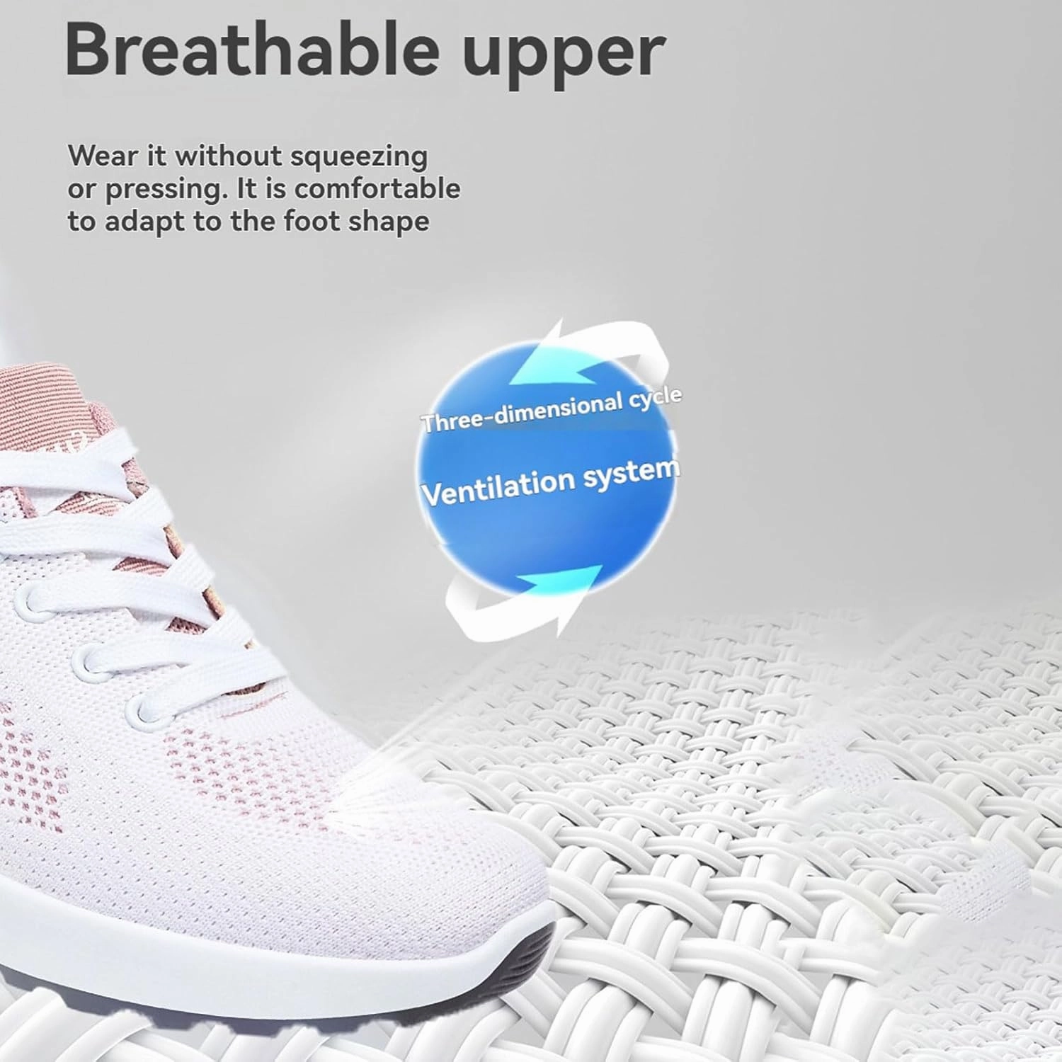 Tennis Shoes for Women, Womens Fashion Sneakers Comfort Wear Orthowear Shoes, Air Cushion Mesh Breathable Sneakers Walking Shoe for Workout Sports Tenis para Mujeres Adidas Volleyball Shoes Crazyflight X3