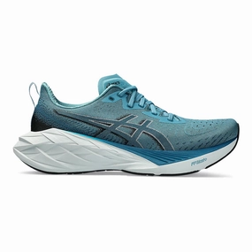 Men's Asics Novablast 4, Blue Teal/Evening Teal, 11.5 D Medium Asics Trail And Road Running Shoes