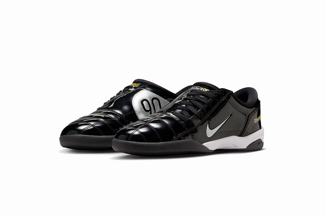 Nike T90 SP - Black / Metallic Silver (3/1) Nike Soccer Indoor Shoes