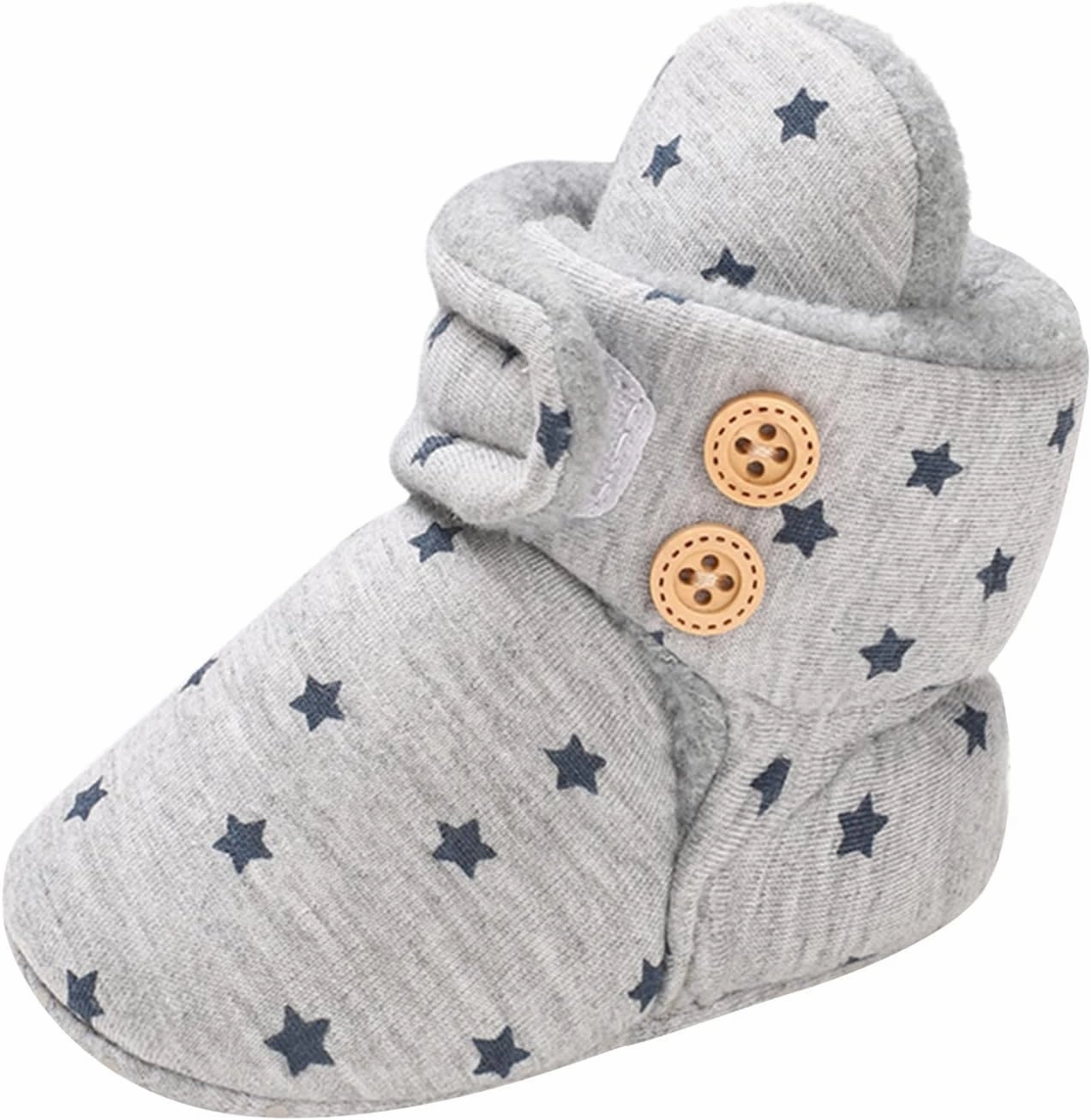 Boots for Babies Boy Baby Shoes Plus Velvet Warm Polka Dot Printing Boots Non Slip Breathable Toddler Shoes Snap Booties Baby Boy Soccer Players Metal Cleats