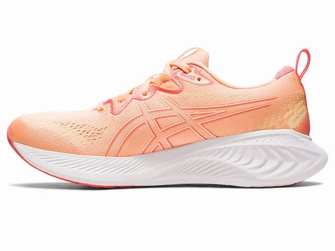 Asics Women's Gel Cumulus 25 (D) - Summer Dune/Light Orange Asics Gel Resolution 5 Tennis Shoe