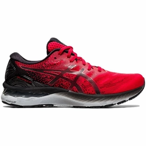 Men's Asics GEL-Nimbus 23, Classic Red/Black, 12 D Medium Asics Running Shoe Types