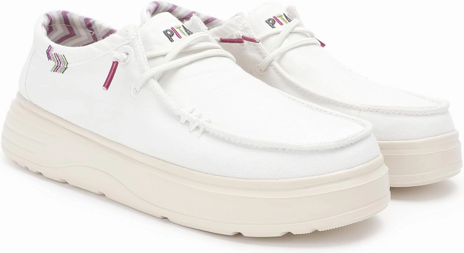 Slip On Shoes Uk PITAS Natal Slip-on Shoes for Women | Casual Summer Women's Loafers | Comfortable & Lightweight Slip-Ons | White