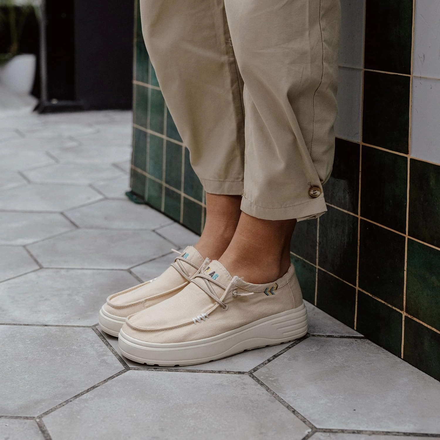 Bernie Mev Slip On Sneakers PITAS Natal Slip-on Shoes for Women | Casual Summer Women's Loafers | Comfortable & Lightweight Slip-Ons | White