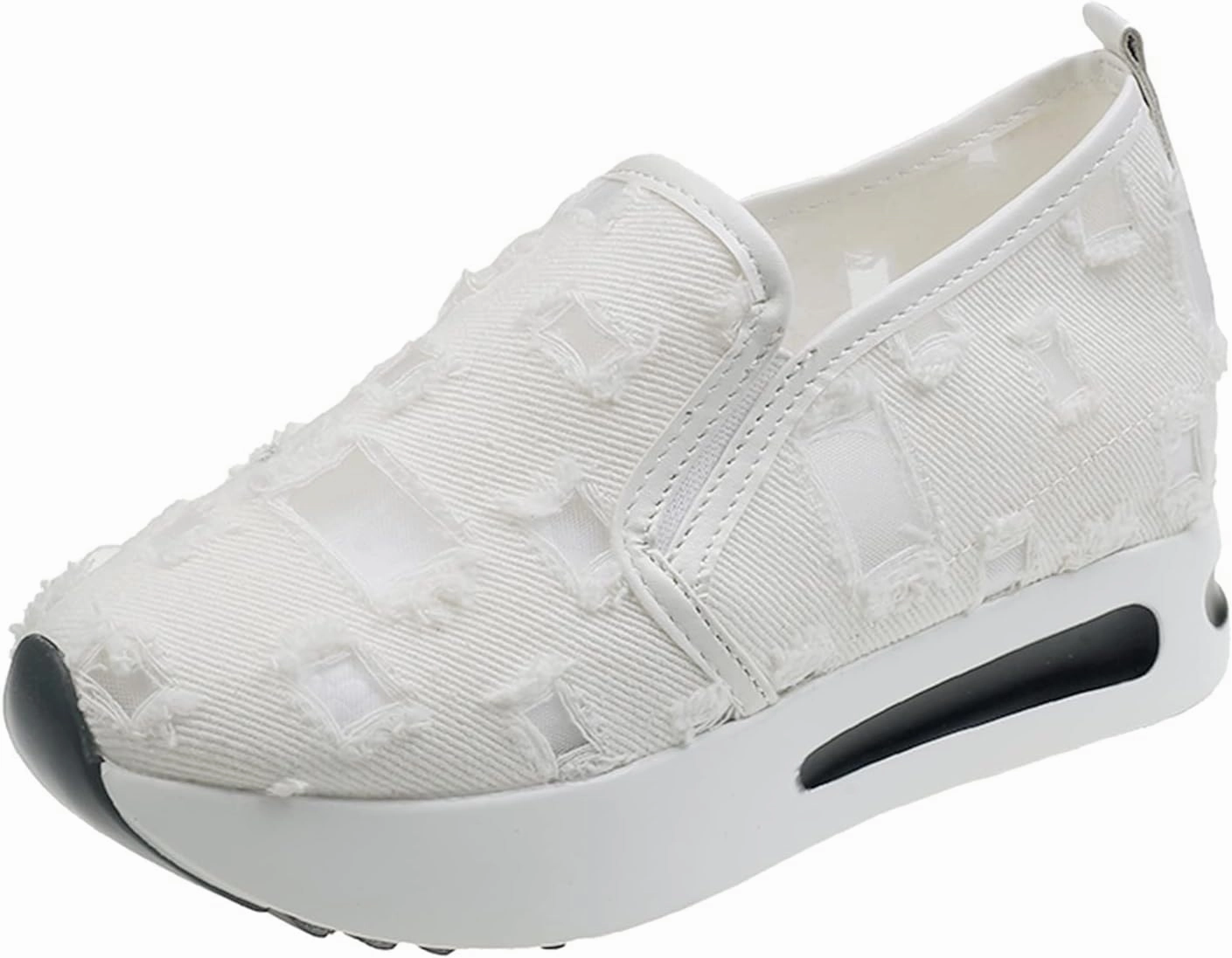 Difference Between Tennis Shoes And Badminton Shoes Platform Sneakers for Women,Fashion Sneakers for Women 2024 Orthopedic Wedge Tennis Shoes Floral Embroidery Ladies Hidden Sneakers Comfortable Work Shoes for Casual and Daily Wear, 6.5, Brown