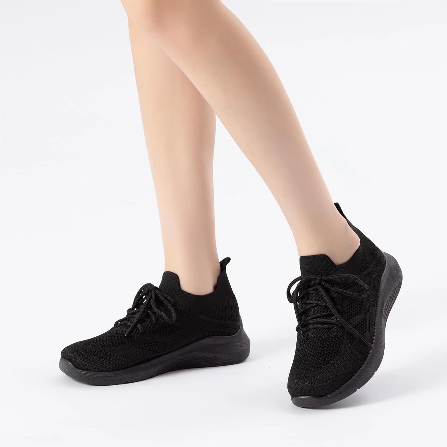 Bernal Sneakers for Women Casual Mesh Breathable Lace Up Walking Shoes Lightweight Non Slip Tennis Gym Workout Shopping Shoes Wave Supersonic Volleyball Shoes