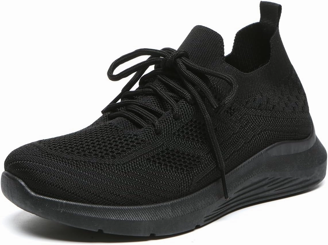 Bernal Sneakers for Women Casual Mesh Breathable Lace Up Walking Shoes Lightweight Non Slip Tennis Gym Workout Shopping Shoes Sports Shoes For Volleyball