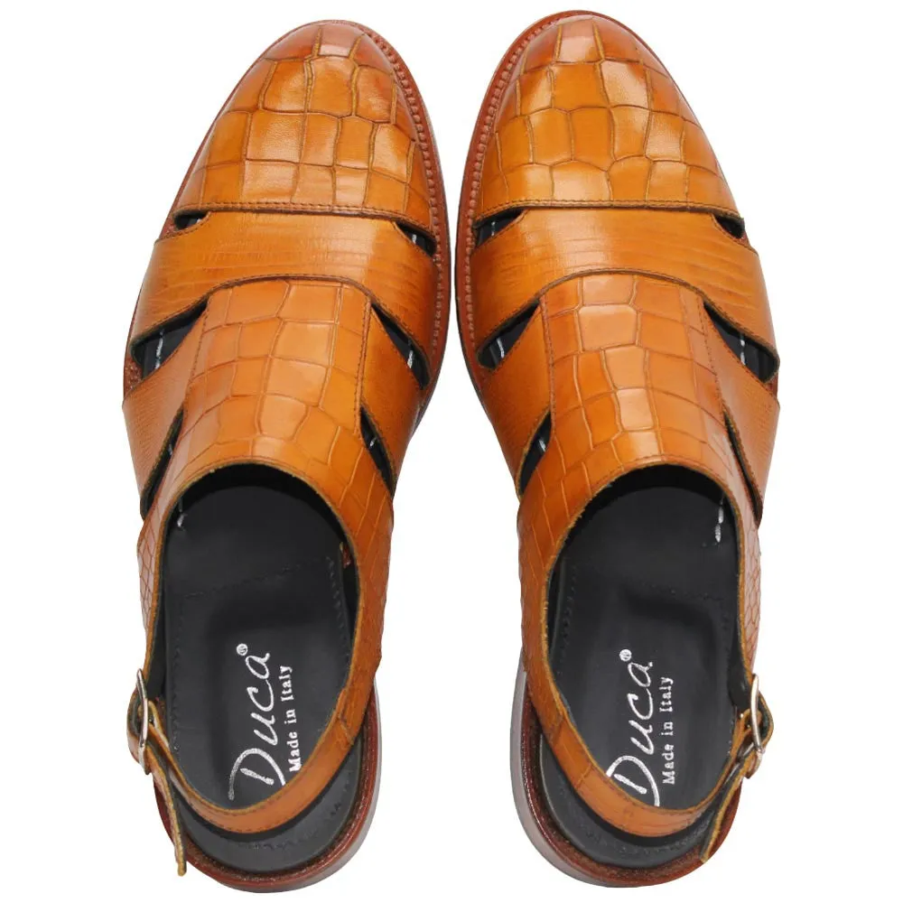 Dress Shoe Shops Near Me Positano Senape Calfskin Exotic Print Sandal | Duca Dress Sandals for Men