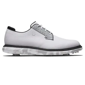 Wide Fitting Golf Shoes FJ Traditions Cleated Golf Shoes White/Grey