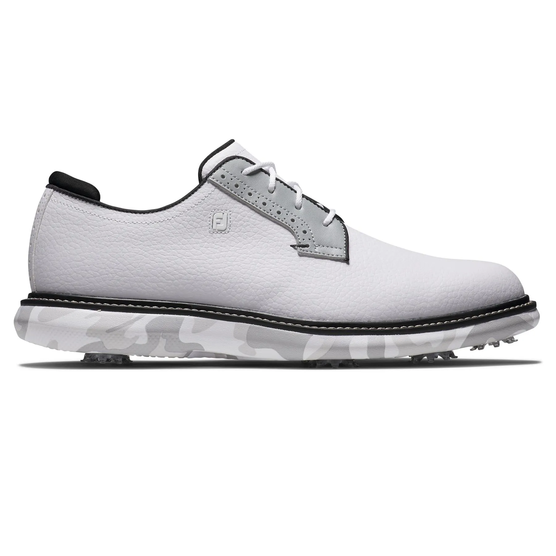 FJ Traditions Cleated Golf Shoes White/Grey Golf Closeout