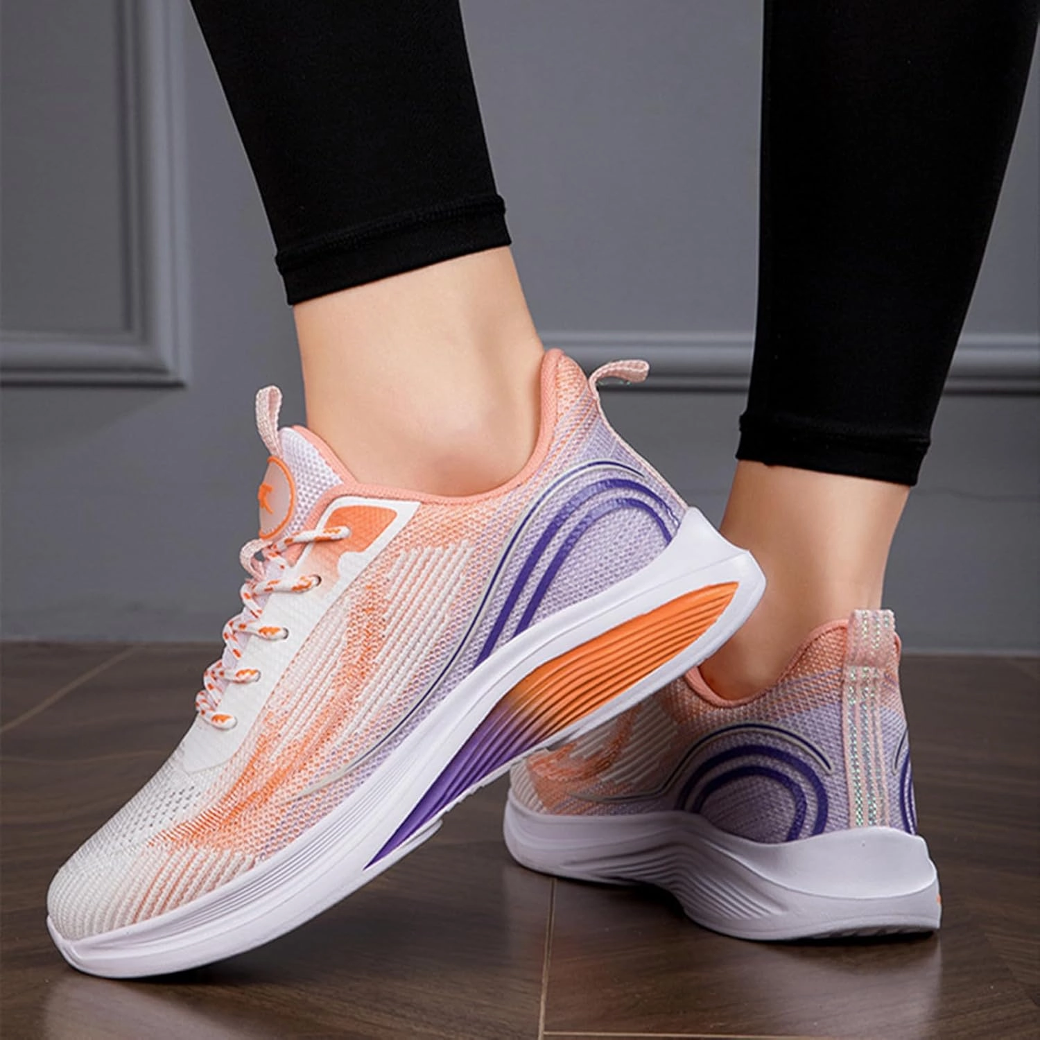 HINDOLA Sneakers for Women Running Shoes Lightweight Casual Walking Shoes Breathable Gym Work Fashion Comfortable Non Slip Shoes Best Training Shoes For Overpronation