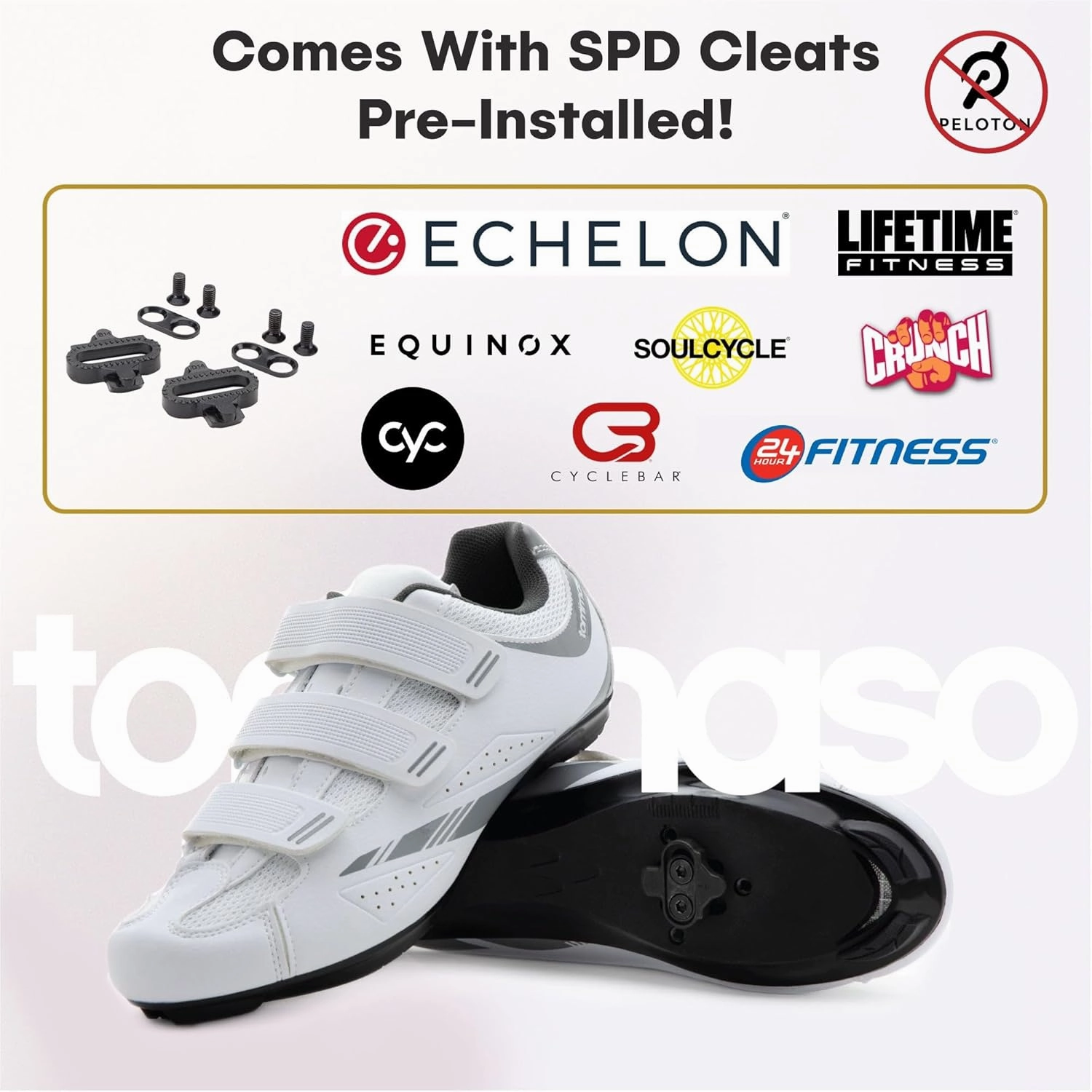Tommaso Pista 100 SPD & Peloton Shoes for Women—Ready to Ride with Peloton Delta Cleat or SPD Cleats for Road Bicycles & Various Indoor Bikes—Explore Vareity Cycling Shoes & Bike Accessories Best Non Shoes For Cycling