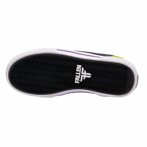 Sb Chron Slip Skate Shoes Fallen Shoes Kids Patriot Black Purple Green