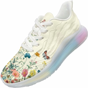 Cheap Nike Volleyball Shoes Women's Road Running Shoes Lightweight Breathable Athletic Sneakers Gym Cross Trainer Walking Shoes Floral Butterfly Pattern