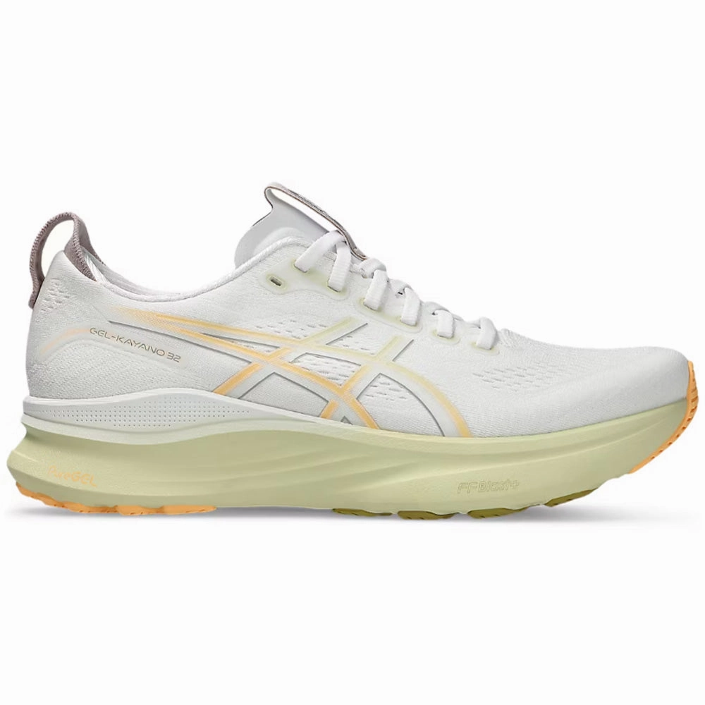 Asics Shoe For Running Men's Asics Gel-Kayano 32, White/Orange Glow, 9 D Medium