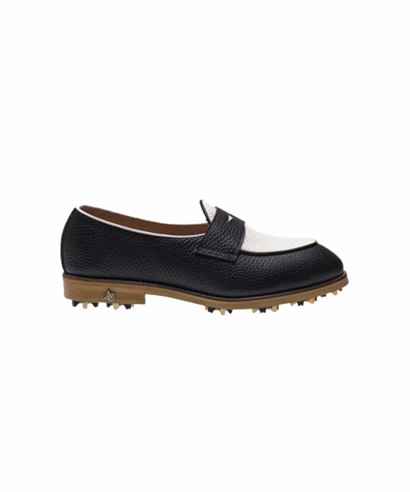 ALL CLASSIC Golf Noble Penny Loafer Classic Golf Shoes - Black Soft Spikes Golf Shoes