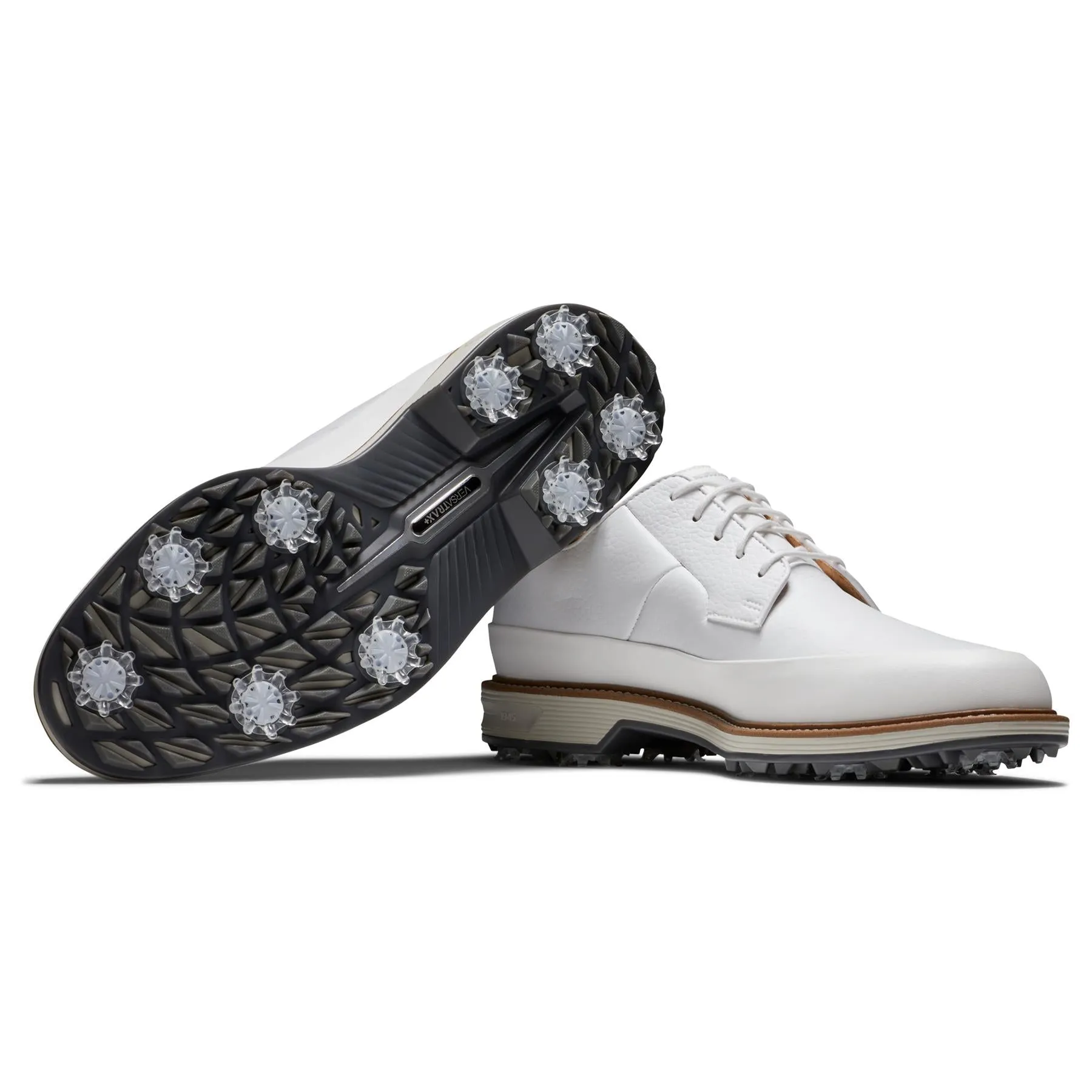 Ortho Golf Premiere Series Cleated Laced Golf Shoes White/Grey