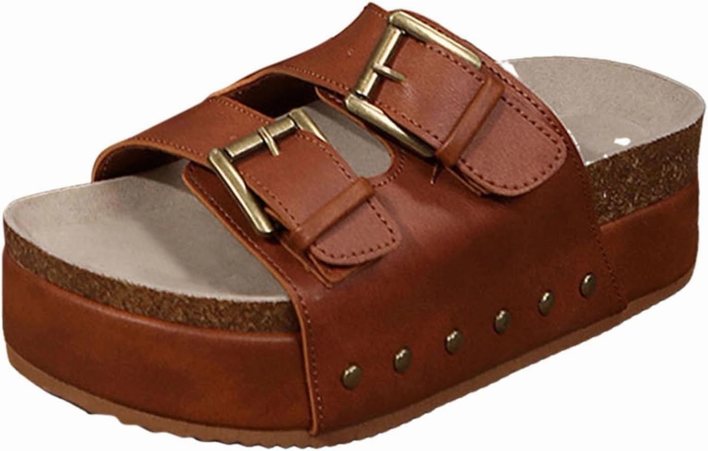 Widest Tennis Shoes Flatform Sandals for Women Cork Footbed Slippers Platform Sandals Fashionable Thick Soled Mats Comfortable Sandals Women Dressy Summer Casual Walking Wedges Platform Wedges Open Toe Beach Shoes