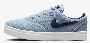 Nike Custom Basketball Shoes Nike SB - Kids Check Canvas PS Shoes | Light Blue Navy