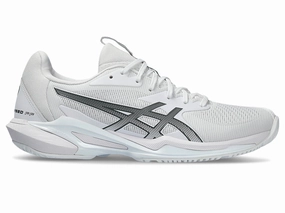 Asics Wrestling Shoes 2015 Women's Asics Solution Speed FlyteFoam 3, White/Metropolis, 7 B Medium